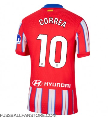 Atletico Madrid Angel Correa #10 Replik Heimtrikot 2024-25 Kurzarm